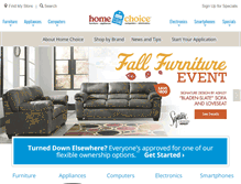 Tablet Screenshot of homechoicestores.com